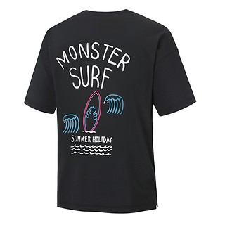 #BLACK / MONSTER SURFING RASH GUARD SHORT SLEEVES XL